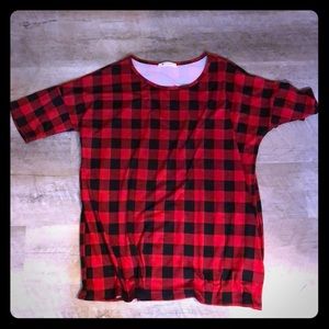 Casual Plaid Top Sz Small